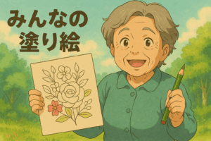 【みんなの塗り絵】アメリカの古い町並み
