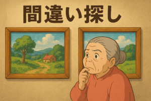 間違い探し：静かな朝焼け