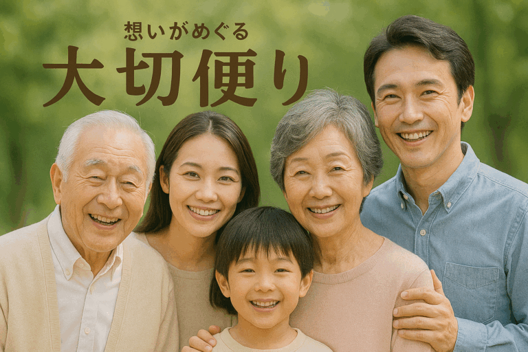 ≪大切便り≫帰省の日に広がる笑顔