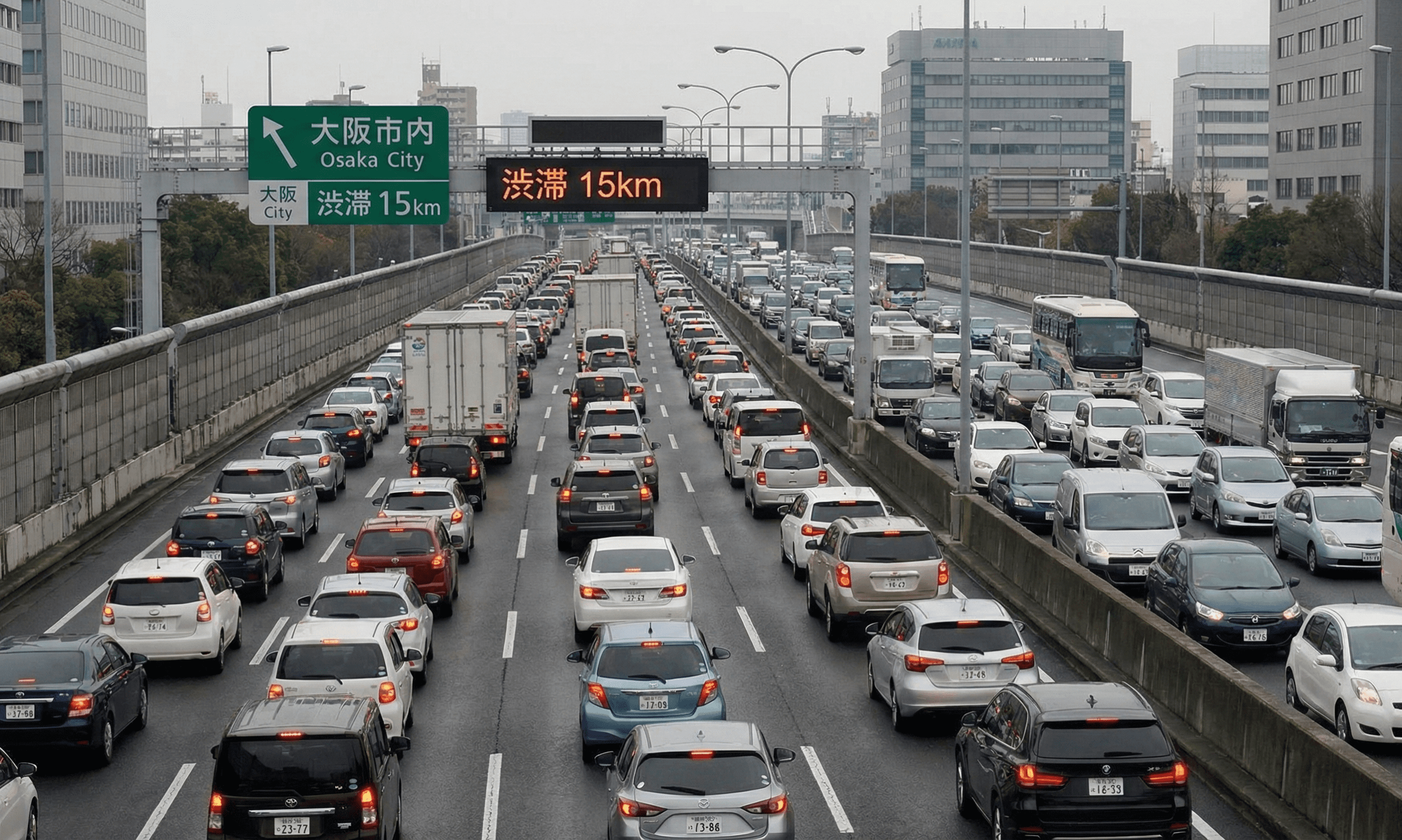 事故もないのになぜ？？渋滞の原因を探る🚙🚙
