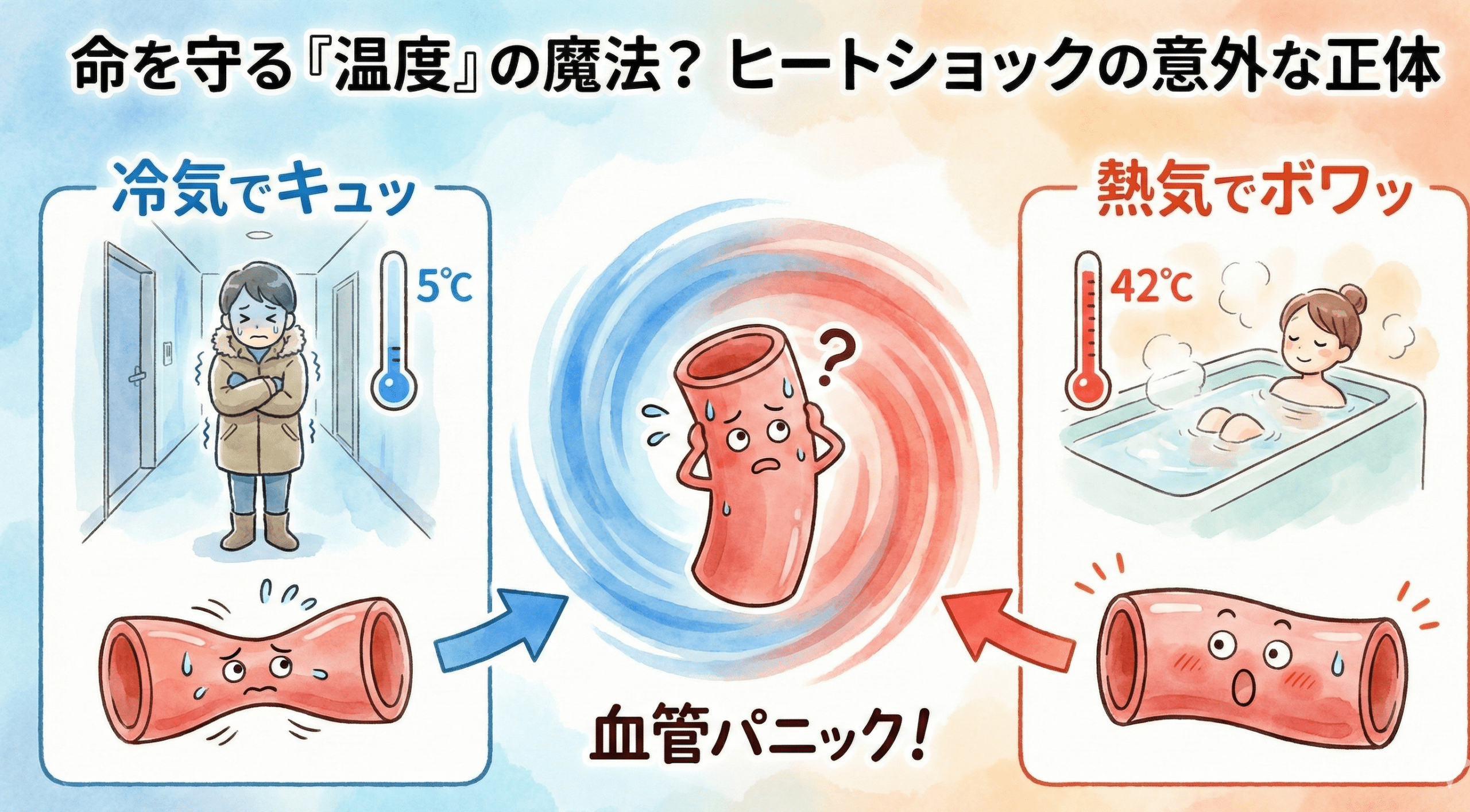 命を守る「温度」の魔法？ヒートショックの意外な正体