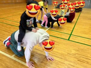 親子で運動 - 画像1