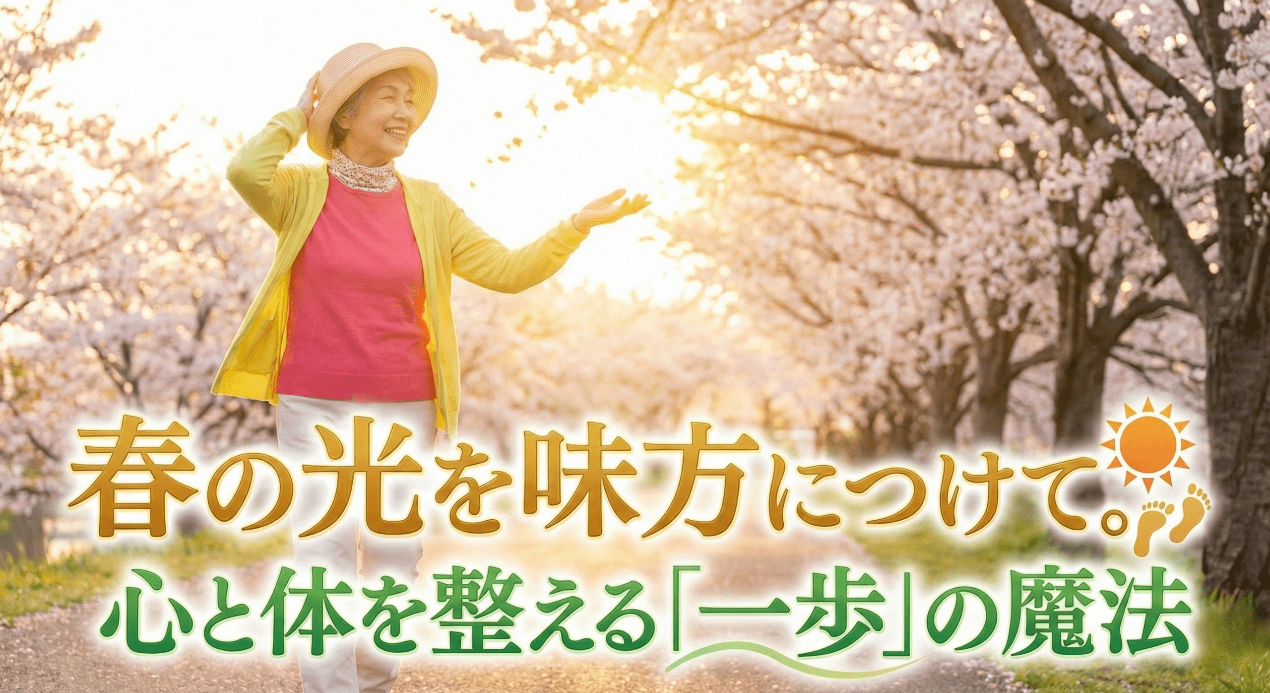 春の光を味方につけて。心と体を整える「一歩」の魔法